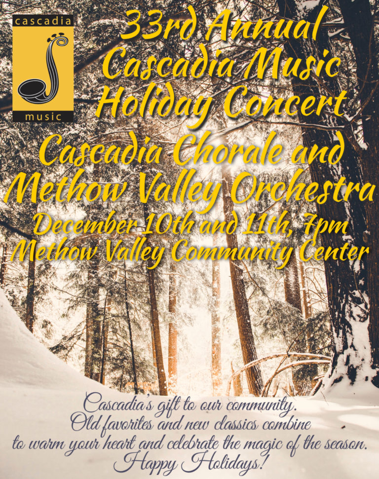 33rd Annual Cascadia Music Holiday Concert Methow Arts